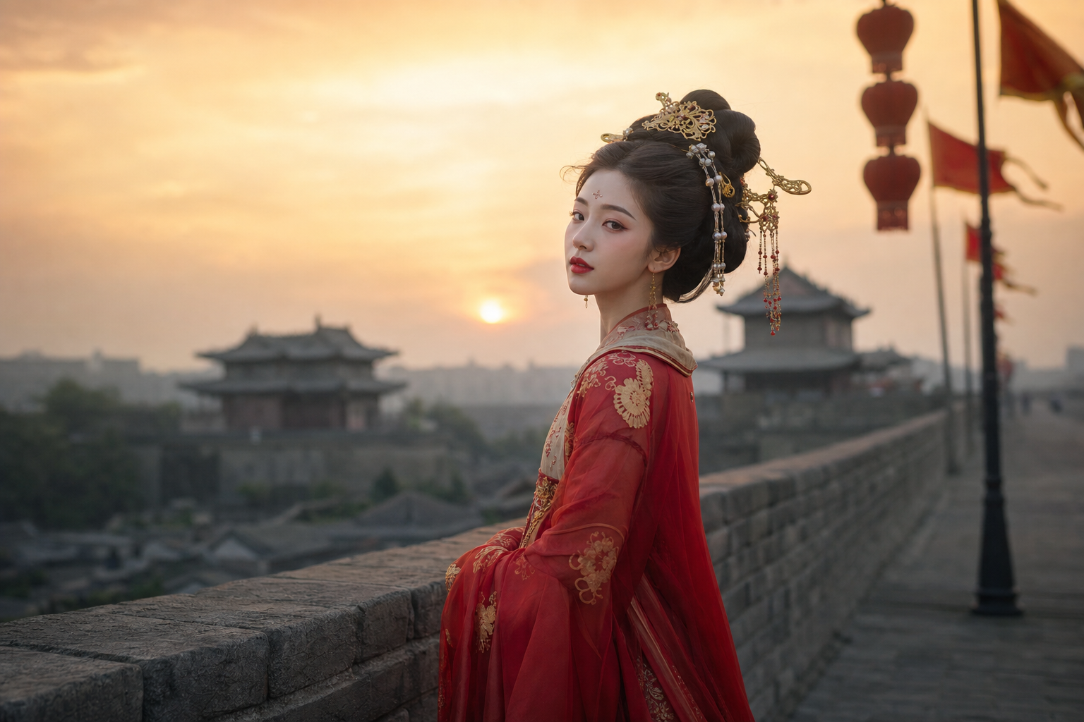 云锦长安汉服体验馆汉服妆造与西安旅拍展示