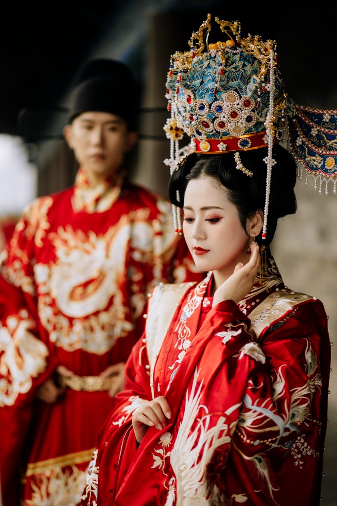 云锦长安私人汉服妆造细节展示